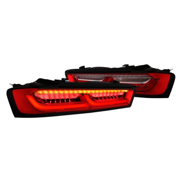 Lumen® - Black/Red Sequential Fiber Optic LED Tail Lights