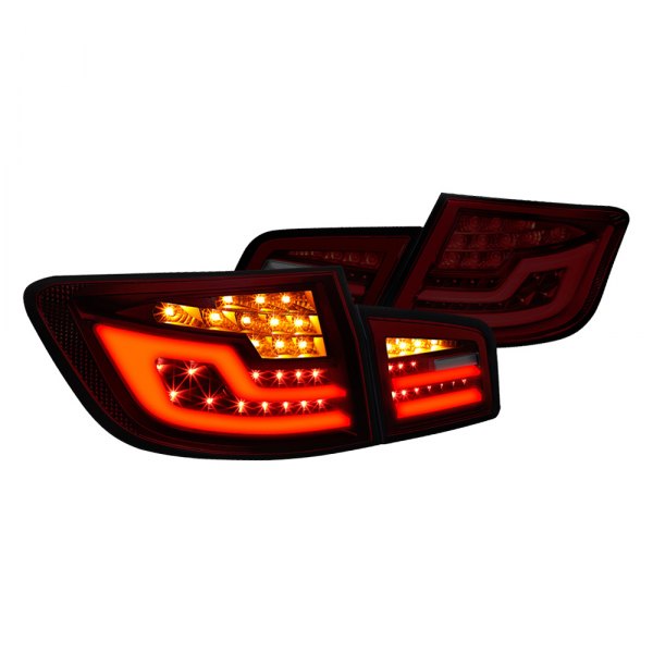 Lumen® - Red/Smoke Sequential Fiber Optic LED Tail Lights