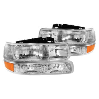 Lumen® - Chrome Factory Style Headlights with Turn Signal/Parking Lights