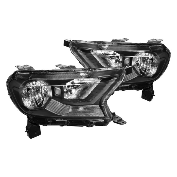 Lumen® - Black Factory Style Headlights, Ford Ranger