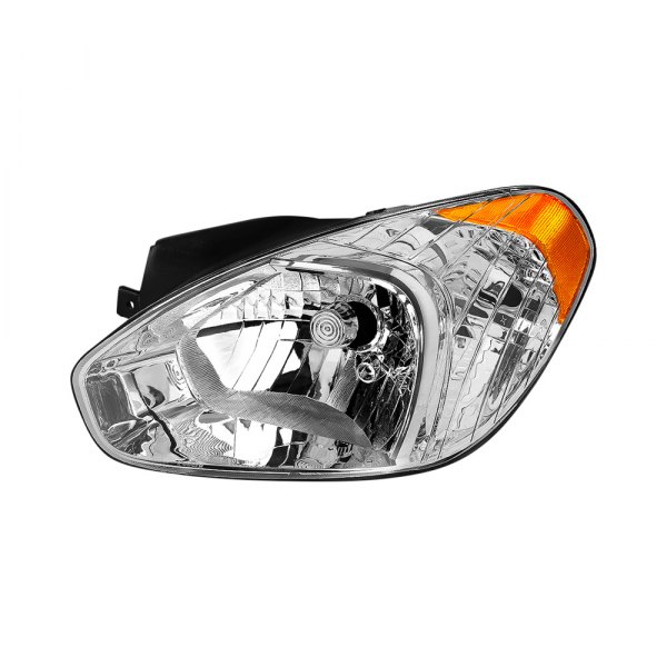 Lumen® - Driver Side Chrome Factory Style Headlight, Hyundai Accent