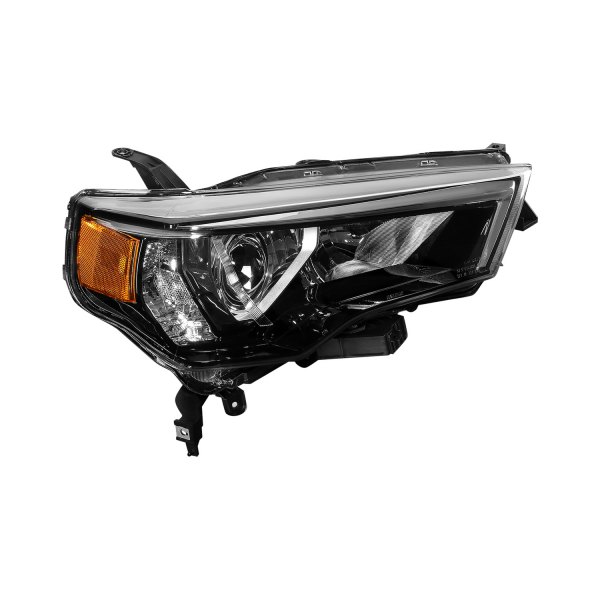 Lumen® - Passenger Side Black/Chrome Factory Style Projector Headlight, Toyota 4Runner