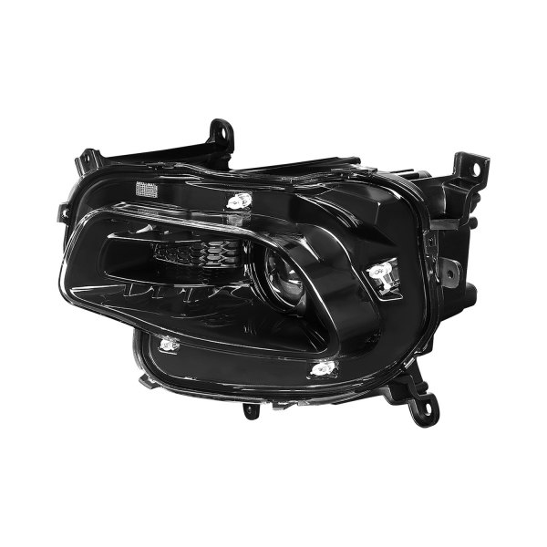 Lumen® - Driver Side Black Factory Style Projector Headlight, Jeep Cherokee