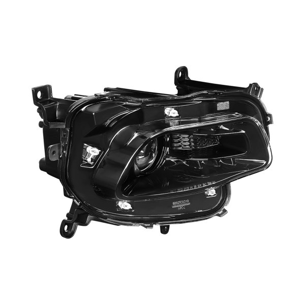 Lumen® - Passenger Side Black Factory Style Projector Headlight, Jeep Cherokee