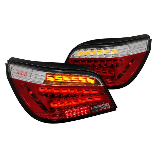Lumen® - Chrome/Red Sequential LED Tail Lights