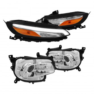 Lumen® - Chrome Factory Style Projector Headlights with LED Turn Signal/Parking Lights