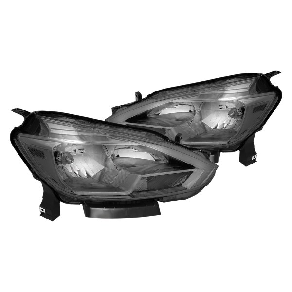 Lumen® - Chrome/Smoke Euro Headlights