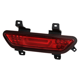 Lumen® - Chrome/Red Fiber Optic LED 3rd Brake Light