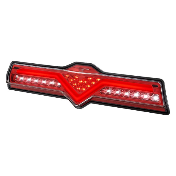 Lumen® - Chrome/Red Fiber Optic LED 3rd Brake Light
