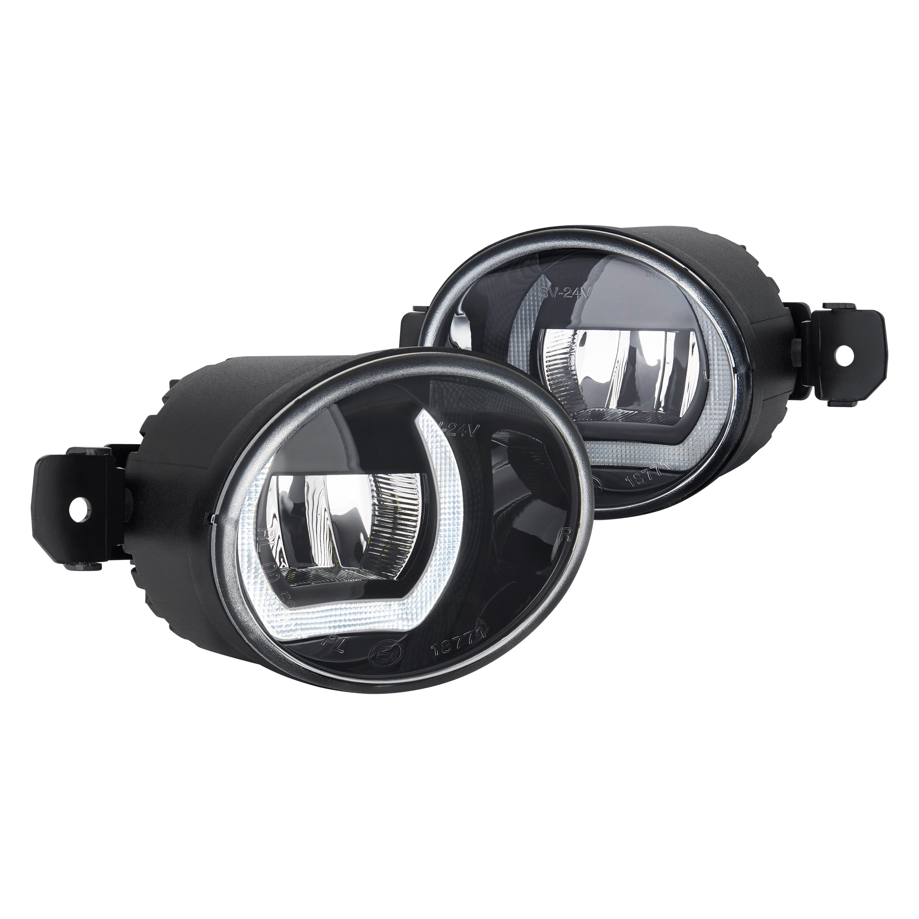 Lumen® Fgdrl Nis804 Bk Led Fog Lights With Drl