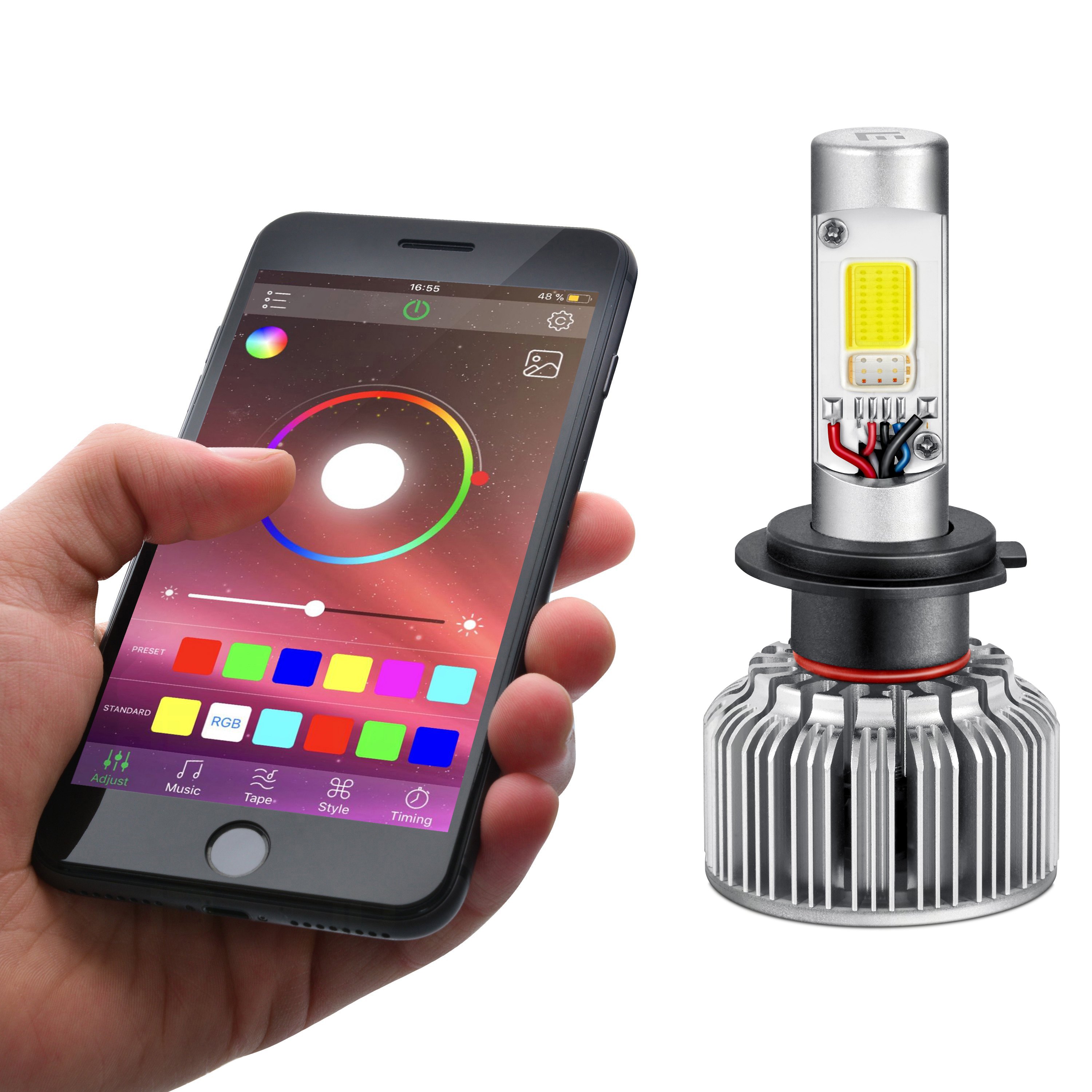 Lumen® H7XXHLC-RGB - App RGB LED Conversion (H7)