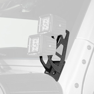 Lumen® - A-Pillar Dual Light Mounting Brackets For Four Pod Lights