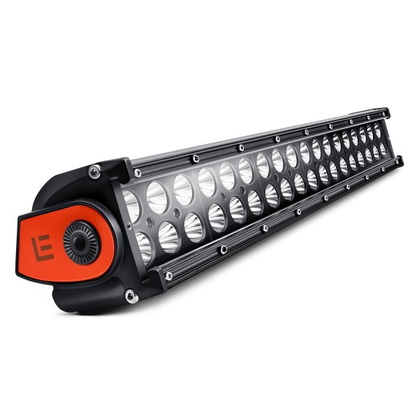 Lumen® - 18" 108W Dual Row Flood Beam LED Light Bar with Illuminated End Caps