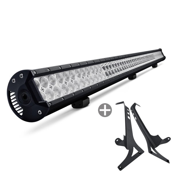 Lumen® - Windshield Frame Mounted 50" 324W Dual Row LED Light Bar