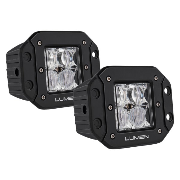 Lumen® - 3" Cube 4D Optic Flush Mount 20W Combo Beam LED Pod Lights