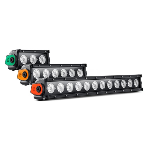 Lumen® - Single Row LED Light Bar with Illuminated End Caps (6", 10", 20")