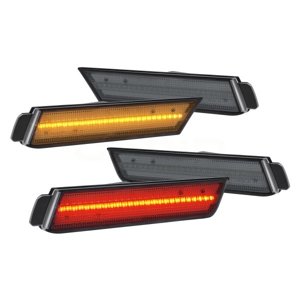 Lumen® - Smoke LED Side Marker Lights, Chevy Camaro