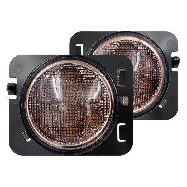 Lumen® - Smoke LED Side Marker Lights, Jeep Wrangler