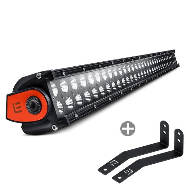 Lumen® - Grille Mounted 30" 198W Dual Row LED Light Bar with Illuminated End Caps