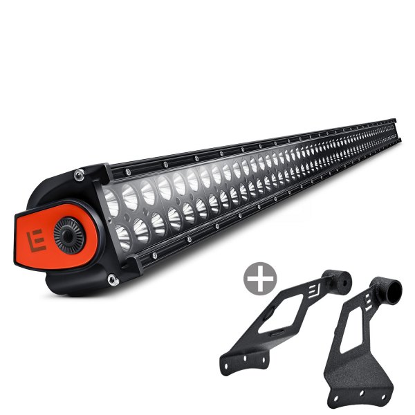 Lumen® - Roof Mounted 50" 324W Dual Row LED Light Bar with Illuminated End Caps