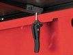 Easily attaches to the bed rails with adjustable clamps