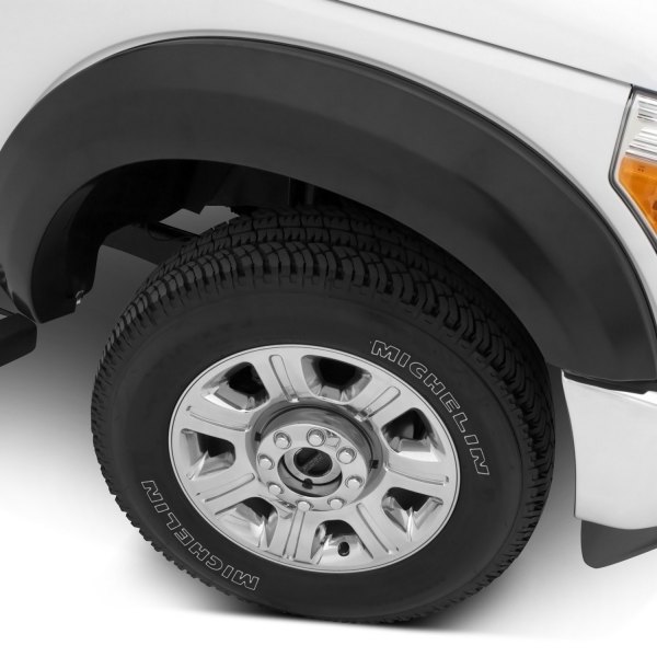 Lund® - Elite Series EX-ExtraWide Style Smooth Black Front Fender Flares