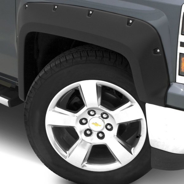  Lund® - Elite Series RX-Rivet Style Smooth Black Front and Rear Fender Flares