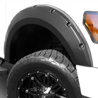 Lund® - Elite Series RX-Rivet Style Smooth Black Front and Rear Fender Flares