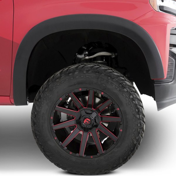 Lund® - Elite Series SX-Sport Style Smooth Black Front and Rear Fender Flares