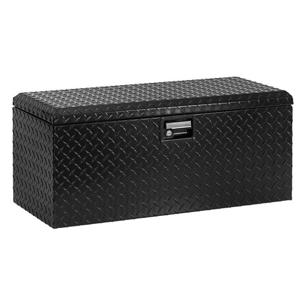Lund® - Single Lid ATV Aluminum Black Tool Box