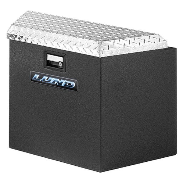 Lund® - Armor-X™ Coating Black Trailer Tongue Storage Box with Aluminum Lid