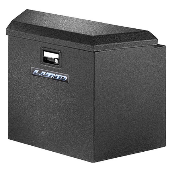 Lund® - Armor-X™ Coating Black Trailer Tongue Storage Box with Steel Lid