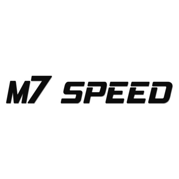  M7 Speed® - Curved Black Windshield Banner Decal
