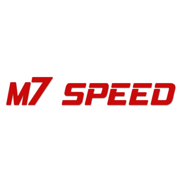  M7 Speed® - Curved Red Windshield Banner Decal