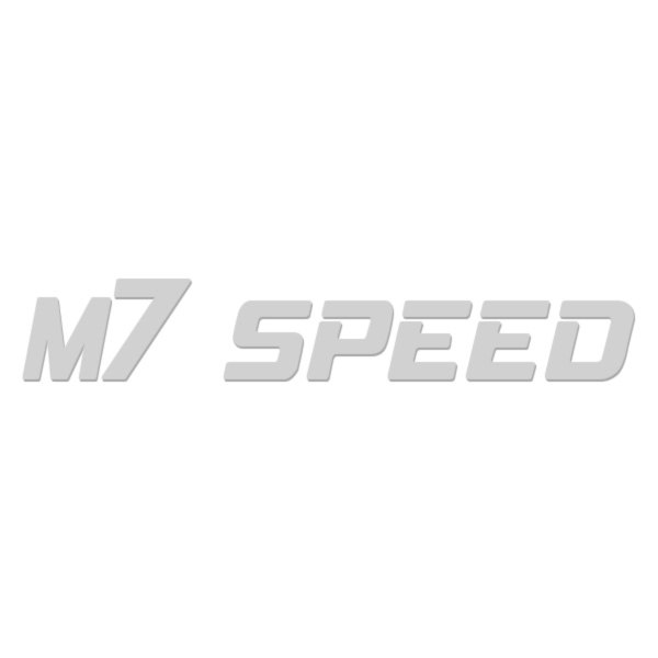  M7 Speed® - Curved Silver Windshield Banner Decal