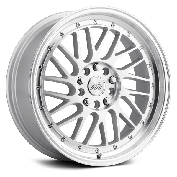 MACH PERFORMANCE® - MP42 Arctic Silver with Machined Face and Lip with Chrome Rivets