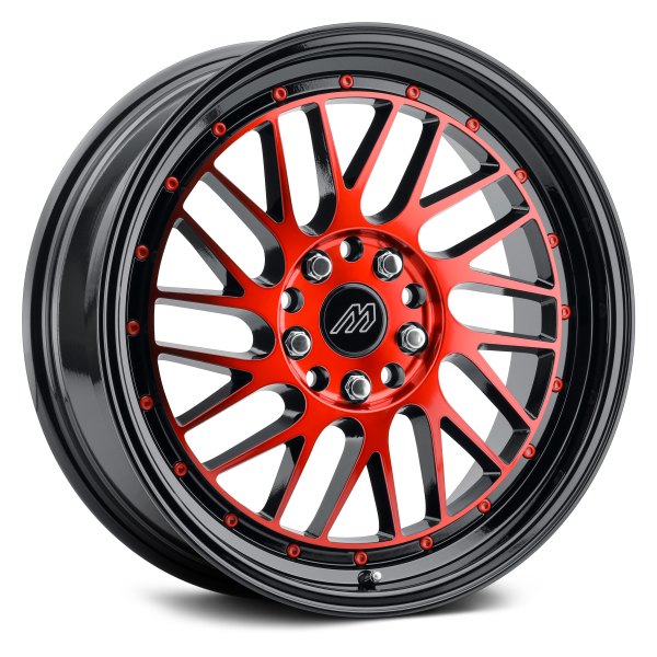 MACH PERFORMANCE® - MP42 Gloss Black with Red Face and Red Rivets