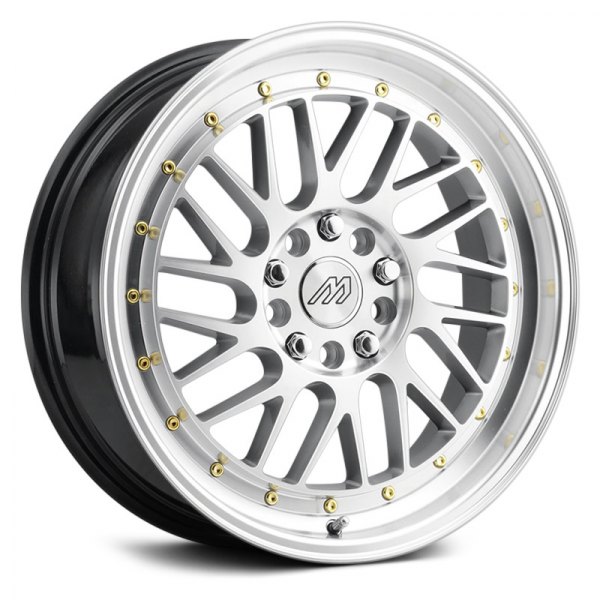 MACH PERFORMANCE® - MP42 Hyper Silver with Machined Face and Lip with Gold Rivets