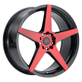 MACH PERFORMANCE® - MP52 Gloss Black with Red Machined Face