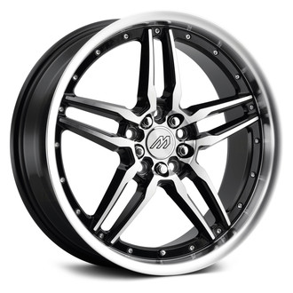 MACH PERFORMANCE® MP57 Wheels - Gloss Black with Machined Lip and