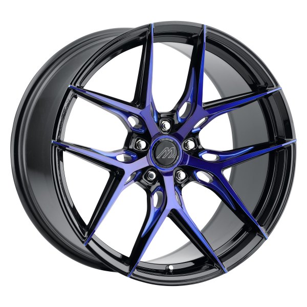 MACH FORGED® - MF12 Gloss Black with Blue Machined Face