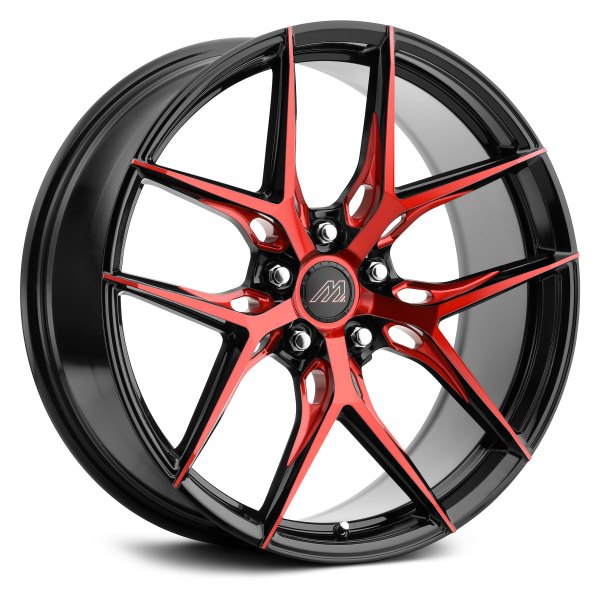 MACH FORGED® - MF12 Gloss Black with Red Machined Face
