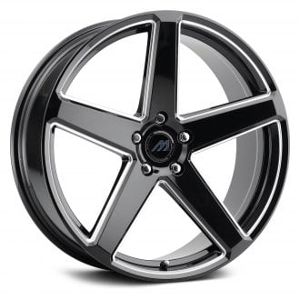 user_1c569e91ぺージ 1AV® ZX9 Wheels - Gloss Black with Milled Edge Rims
