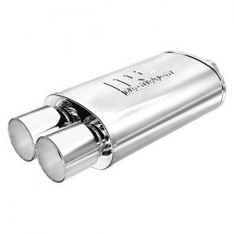 MagnaFlow® - Street Series Stainless Steel Oval Silver Exhaust Muffler
