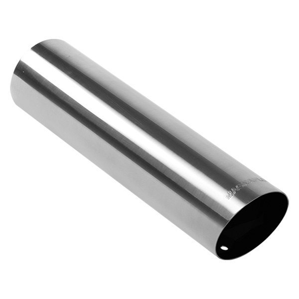 MagnaFlow® - Truck-SUV Stainless Steel Round 15 Degree Non-Rolled Edge Angle Cut Single-Wall Polished Exhaust Tip