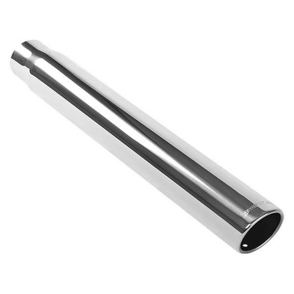 MagnaFlow® - Truck-SUV Stainless Steel Round 15 Degree Rolled Edge Angle Cut Single-Wall Polished Exhaust Tip