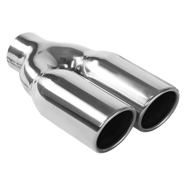 Magnaflow Exhaust Rolled Round Cut Single Wall TailPipe Tip Inlet 2.5/" 35136