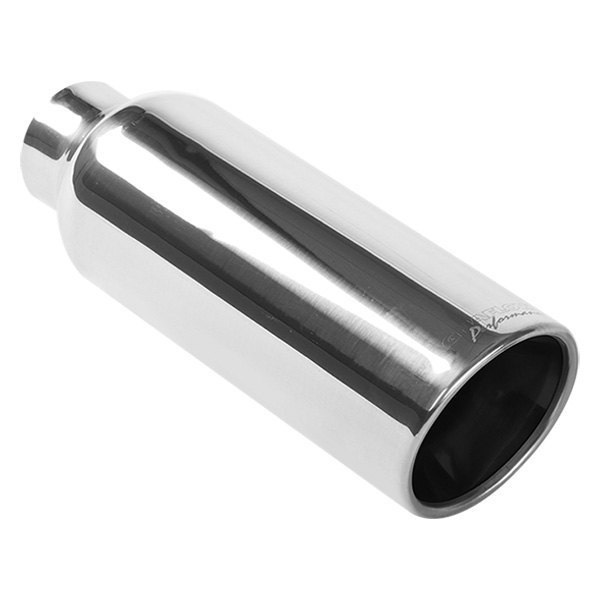 MagnaFlow® - American Muscle Stainless Steel Round Rolled Edge Angle Cut Double-Wall Polished Exhaust Tip