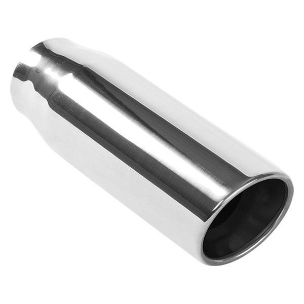 MagnaFlow® - American Muscle Stainless Steel Round 15 Degree Rolled Edge Angle Cut Double-Wall Polished Exhaust Tip