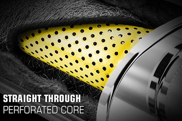 MagnaFlow 13235 Performance Muffler - 2.25" Inlet/Outlet, 4x9 Oval, Stainless Steel With Satin Finish